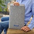 vertical felt laptop sleeve MacBook cover personalized with name mac air 15 case