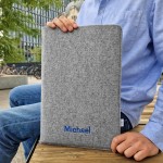 VERTICAL FELT LAPTOP SLEEVE WITH NAME