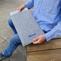 vertical felt laptop sleeve MacBook cover personalized with name mac pro 14 case