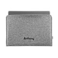 horizontal felt laptop sleeve with name MacBook cover embroided name mac air 13 case