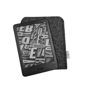 DARK GREY FELT KINDLE CASE
