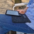 dark grey felt kindle case ebook reader cover felt sleeve personalisation embroidery
