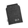 dark grey felt kindle case ebook reader cover felt sleeve personalisation embroidery