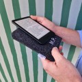 dark grey felt kindle case ebook reader cover felt sleeve personalisation embroidery