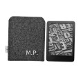 dark grey felt kindle case ebook reader cover felt sleeve personalisation embroidery