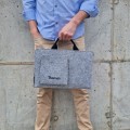 felt laptop sleeve MacBook case with hands personalized cover embroidery name mac air 15