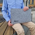 personalizowane etui na laptopa filcowy pokrowiec MacBook haft konputerowy imię hp 15 cali