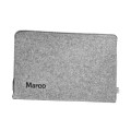 felt laptop sleeve personalized MacBook case felt cover embroidery name