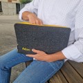 etui z filcu na laptopa personalizowany pokrowiec macbook filcowe etui imię haft komputerowy
